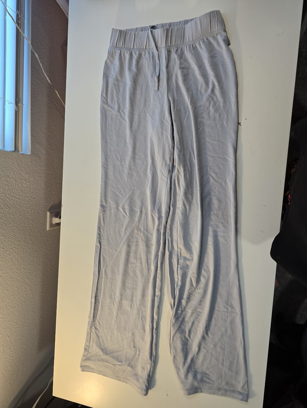 SKIMS Pale Blue Lounge Pants- Soft Ribbed Waistband